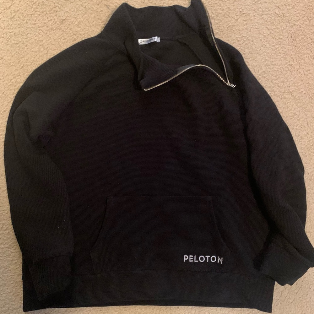 Peloton pullover half zip with front Pocket